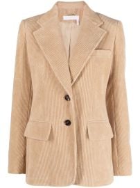 Chlo Corduroy single-breasted Blazer - at Farfetch